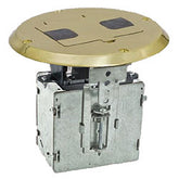 Hubbell RF515BR Duplex Receptacle Floor Box Kit
